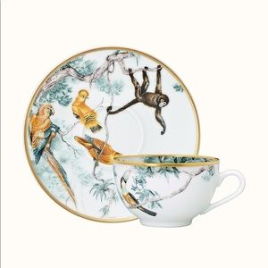 Hermès Carnets d'Equateur tea cup and saucer